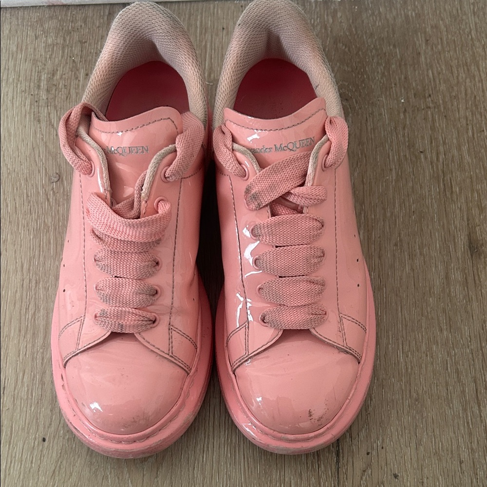 Alexander McQueen Coral Pink Sneakers